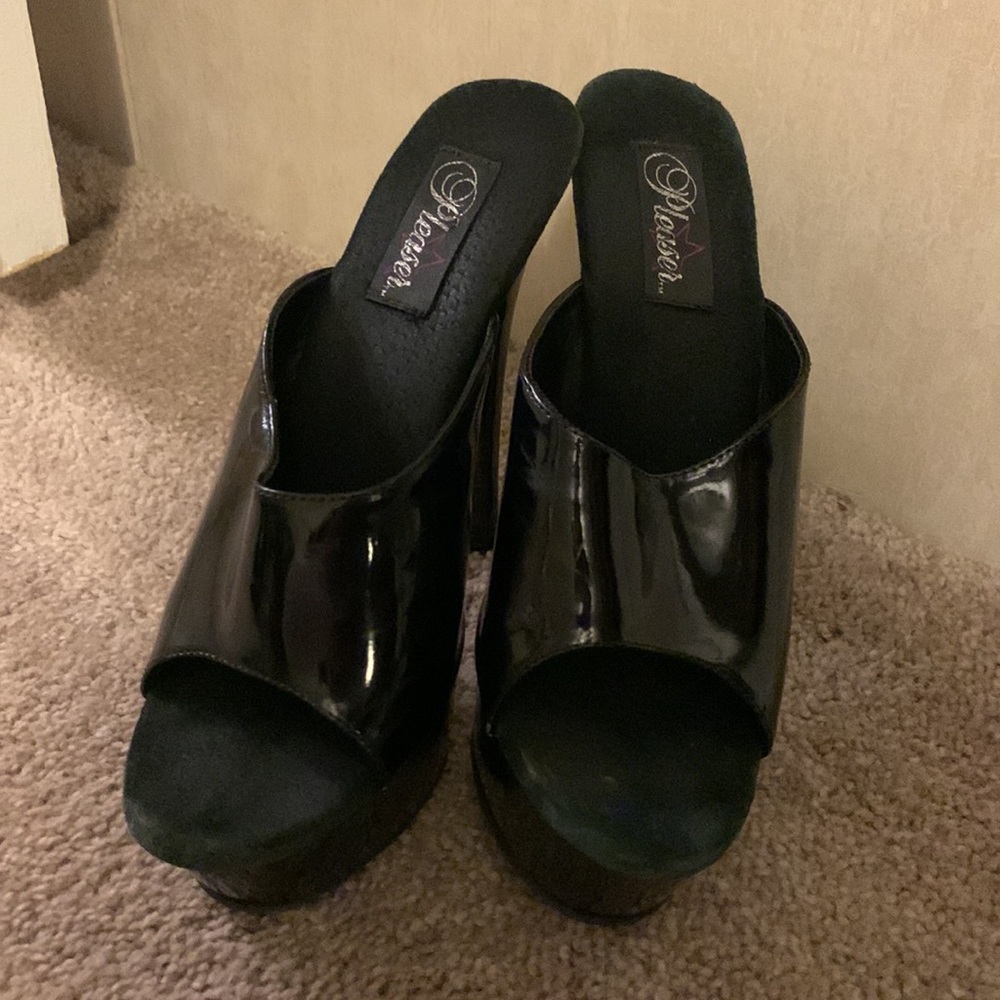 Pleaser black heels